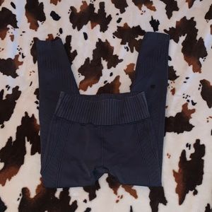 All in Motion Black Leggings with Ribbing